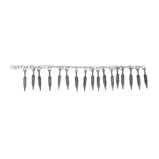 12 Pack: Silver Plated Feather Charms, 25mm by Bead Landing™